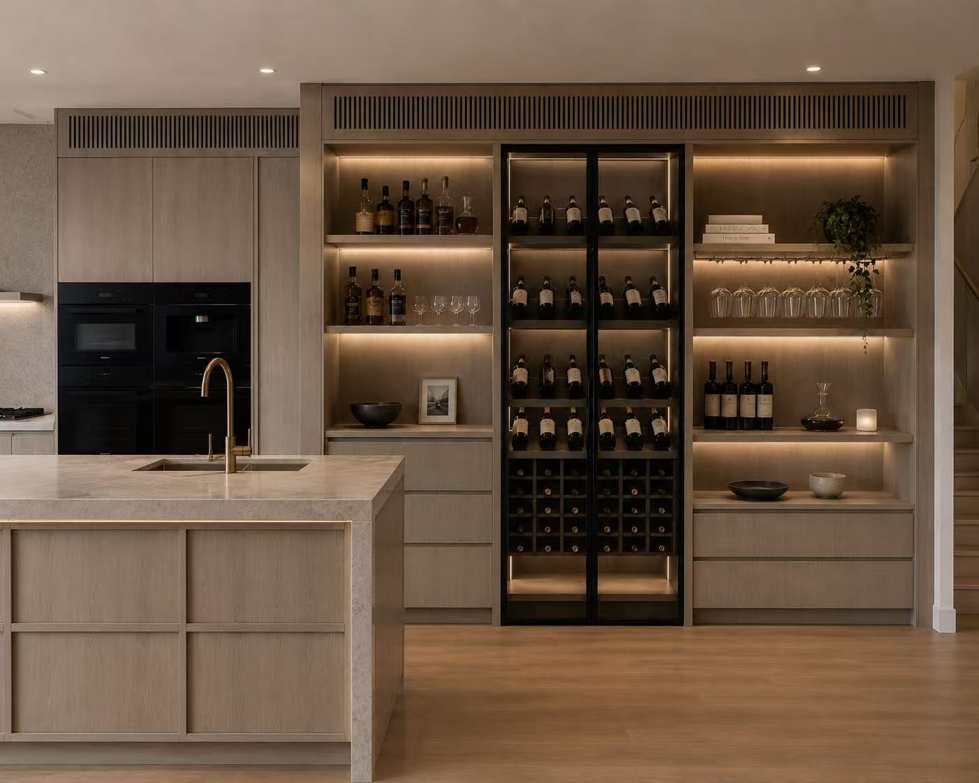 Custom carpentry and interior joinery scene