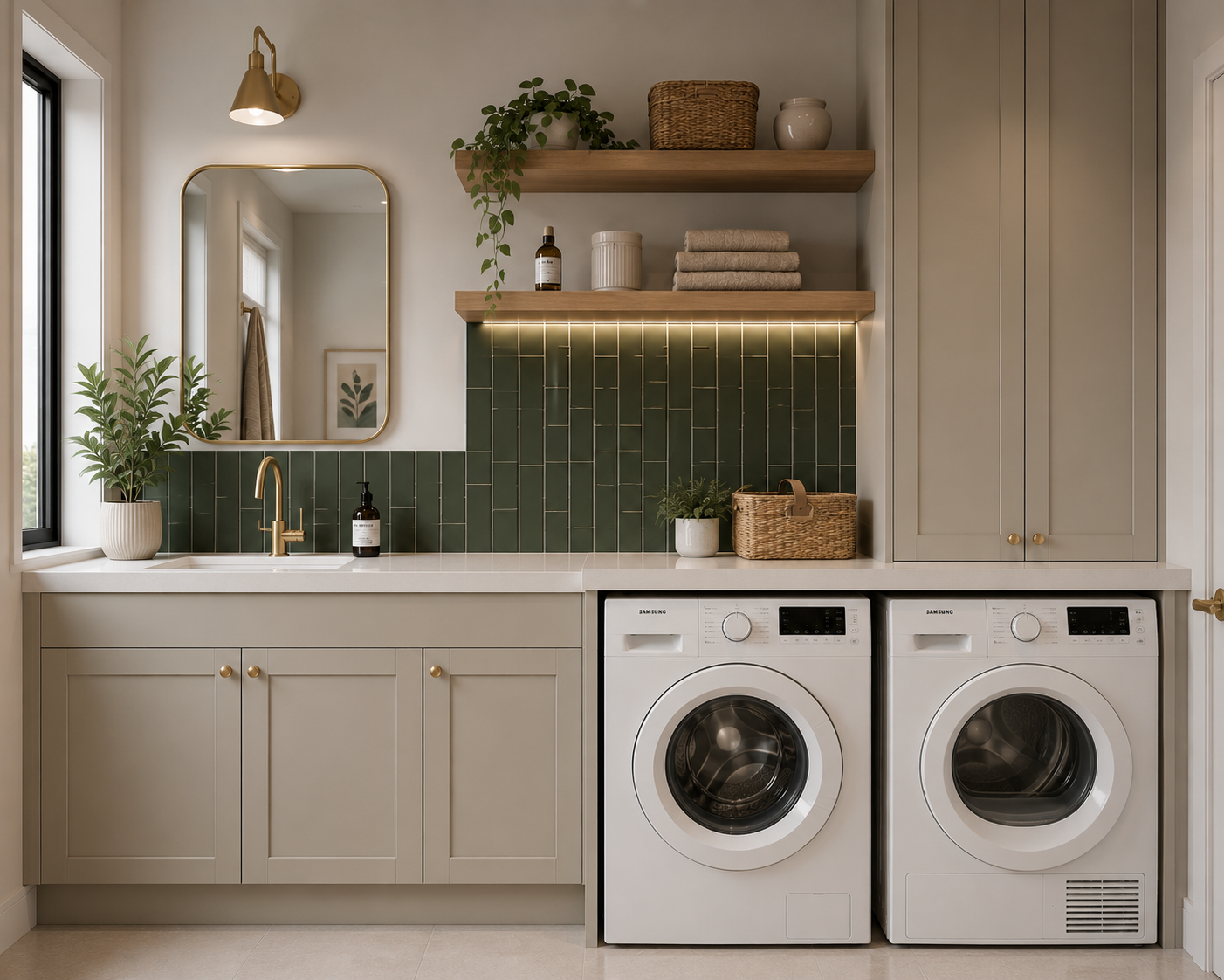 Laundry cabinetry scene