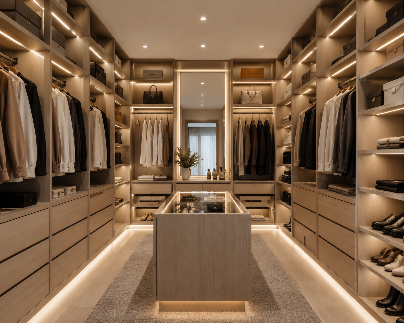 Wardrobe storage scene