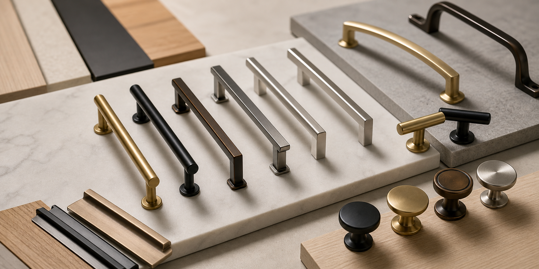 Cabinet handle and hardware samples